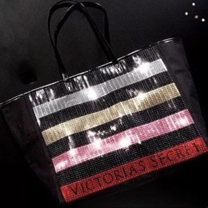 Victoria’s Secret Large sequin tote bag NWOT